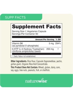 NatureWise NatureWise 5-HTP Plus+ 200 mg Mood Support  - Image 3
