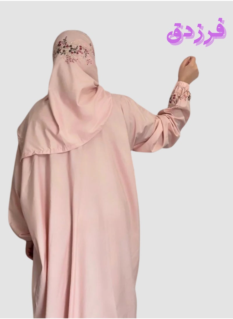 Farazdaq Wide and comfortable women's prayer sheet, excellent cold material  - Image 3