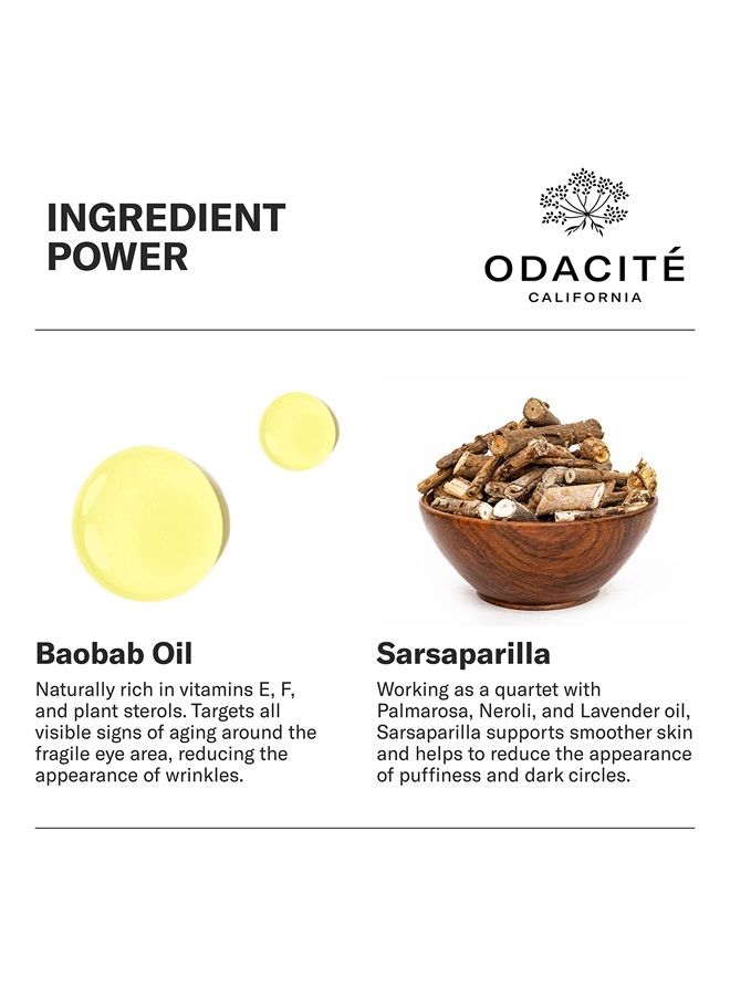 Odacite Odacité Brightening Serum Concentrate with Baobob for Anti Aging, Dark Circle, Puffiness, Wrinkles, Fine Lines and Under Eye Treatment - Vitamins A, E & F - 0.17 Oz - Image 3