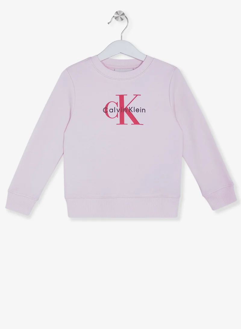 كالفن كلاين جينز كنزة صوفية مطبوعة للشباب