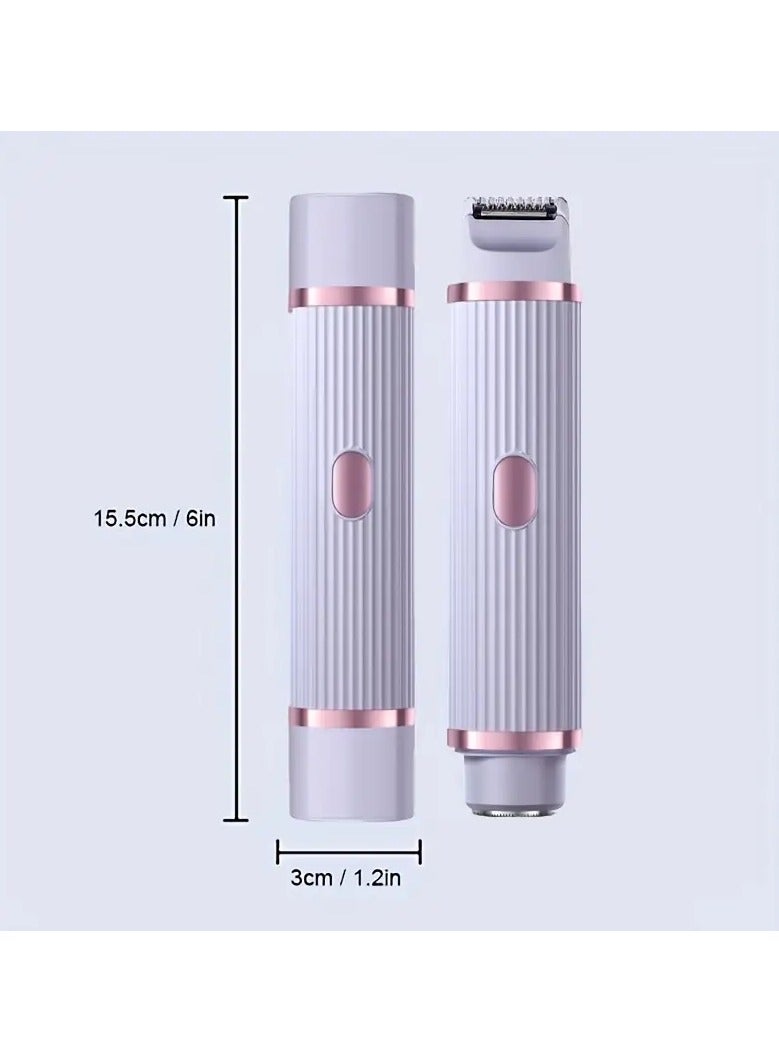 Bikini Trimmer Electric Hair Removal For Women 2 In 1 Rechargeable Lady Shaver Pubic Hair Groomer Body Razor Painless IPX7 Waterproof - Image 3