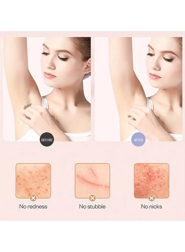 Bikini Trimmer Electric Hair Removal For Women 2 In 1 Rechargeable Lady Shaver Pubic Hair Groomer Body Razor Painless IPX7 Waterproof - Image 4