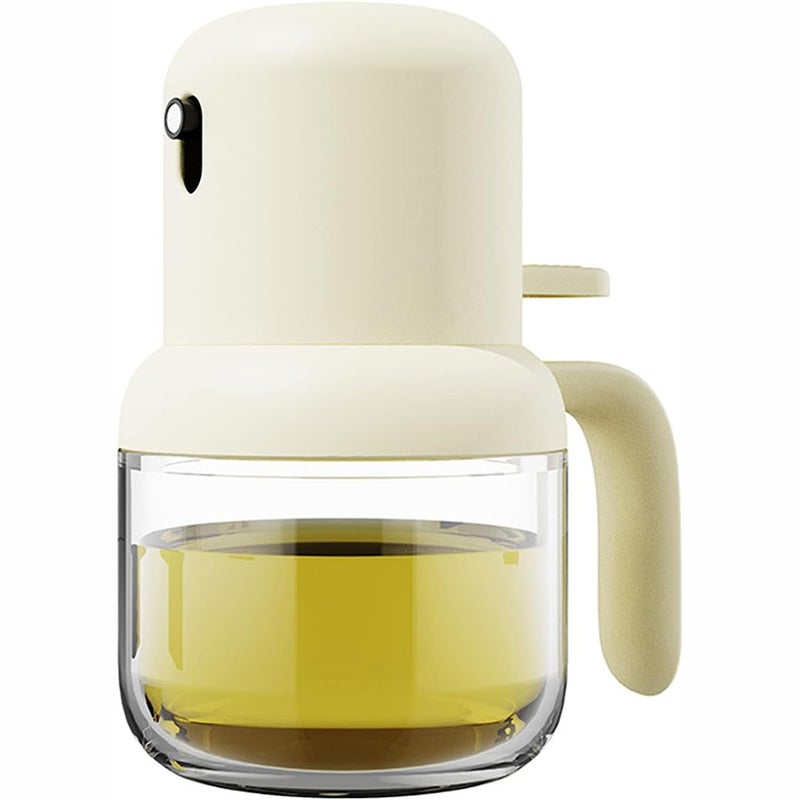 aDai Oil Sprayer for Cooking 180ml Glass Dispenser Bottle Spray Mister Refillable Food Grade Vinegar Spritzer for Air Fryer Salad Baking Grilling Frying Timeless Cream Pack of 1 - Image 1