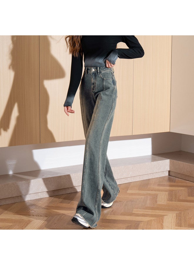 TonLion Women's Straight Leg Denim Pants - Loose Fit Casual Fashion Jeans For Women - Image 4