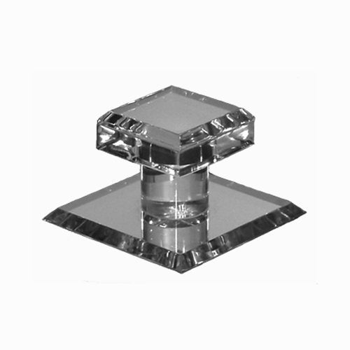 Mirart Pull Handle, Self Stick Small Square Acrylic Mirror Beveled Knob (6 Pack) - Image 2