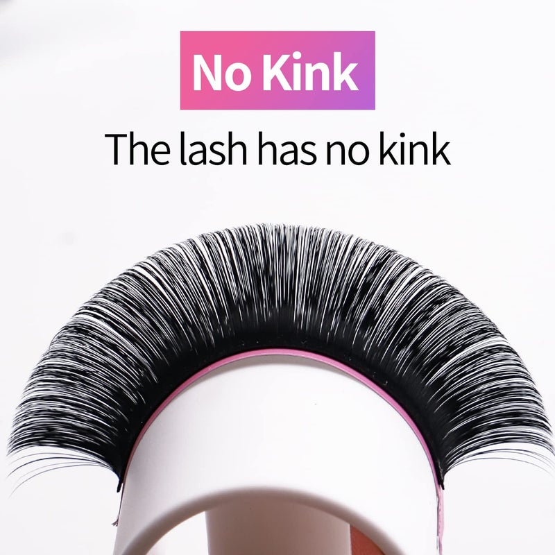 VEYES INC Classic Volume Lash Extensions 0.03-0.20 J/B/L/C/CC/D/DD Curl 5-25mm Mixed & Single Length Tray, Premium Silk Eyelashes, Professional Supplies for Lash Techs(Matte Black 0.03 D 15-20mm) - Image 3