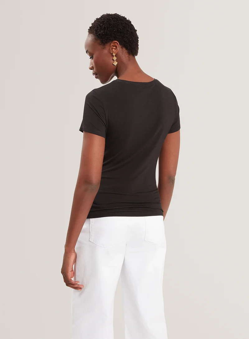 تيد بيكر Floral Print T-Shirt