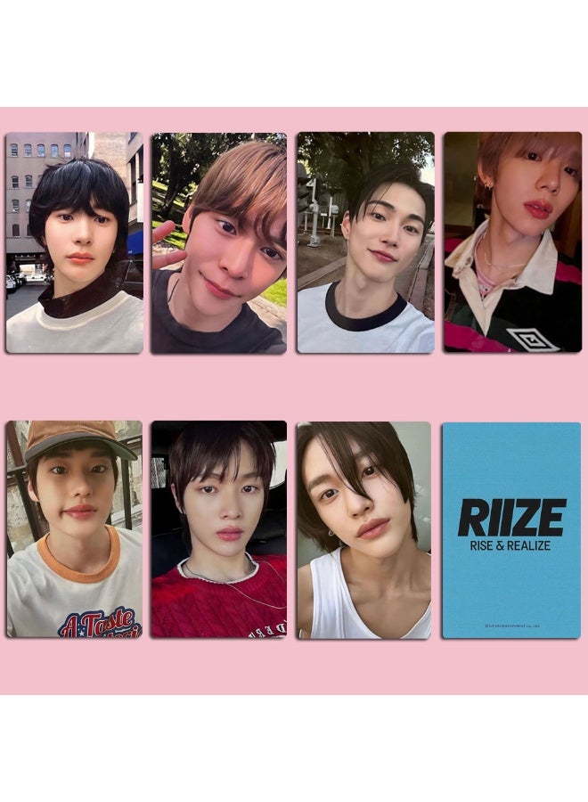 NIBEMINENT 7 قطع كيبوب RIIZE احصل على بطاقات ليمو جيتار لهدايا مجموعة المعجبين - Image 1