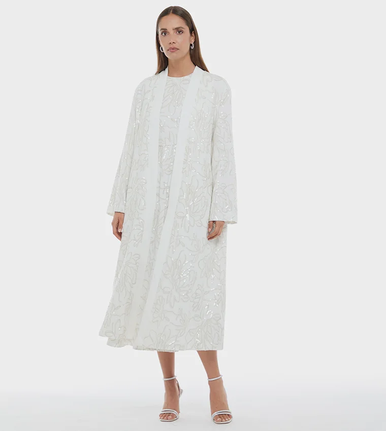 BCBG BCBG MEBROIDERED KAFTAN