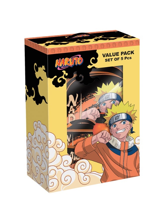 Naruto 5 in 1 Value Pack (14" Backpack with Lunch Box, Lunch bag, Water Bottle and Pencil Case) - Image 2