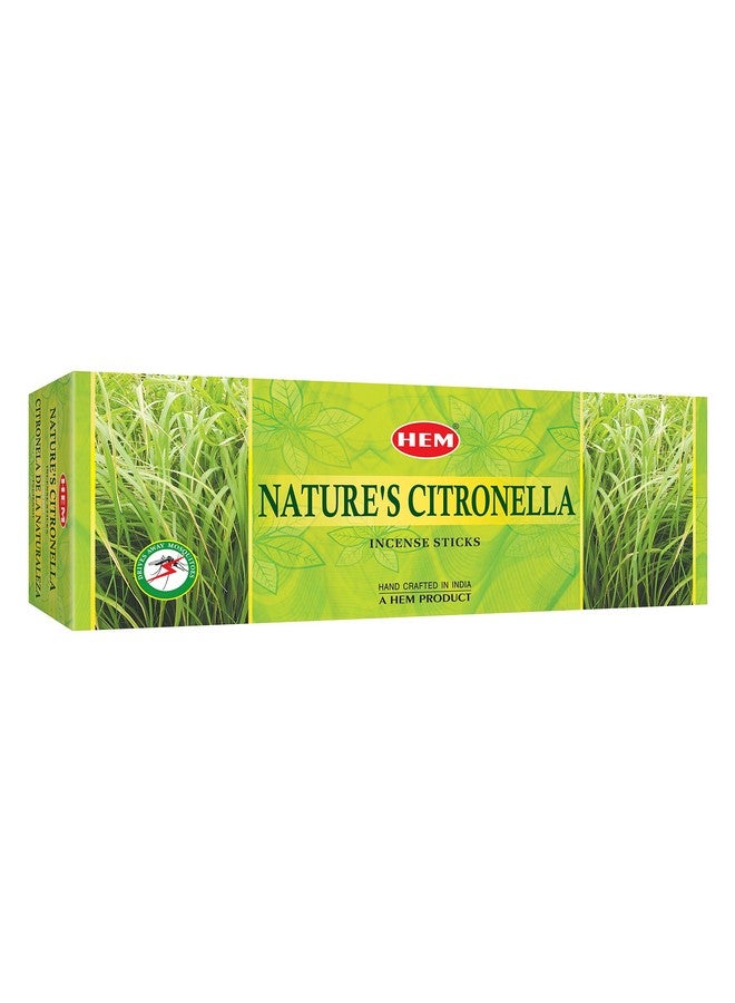 HEM Nature's Citronella Incense Sticks | Agarbatti for Home Freshness & Positive Energy | Pooja Item for Home | Anti- Mosquito | Burning Time - 35-40 Minutes |120 Sticks (Handcrafted & Low Smoke) - Image 1