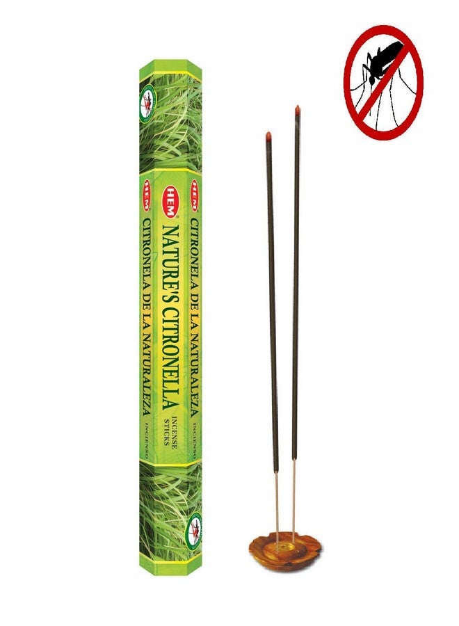 HEM Nature's Citronella Incense Sticks | Agarbatti for Home Freshness & Positive Energy | Pooja Item for Home | Anti- Mosquito | Burning Time - 35-40 Minutes |120 Sticks (Handcrafted & Low Smoke) - Image 2