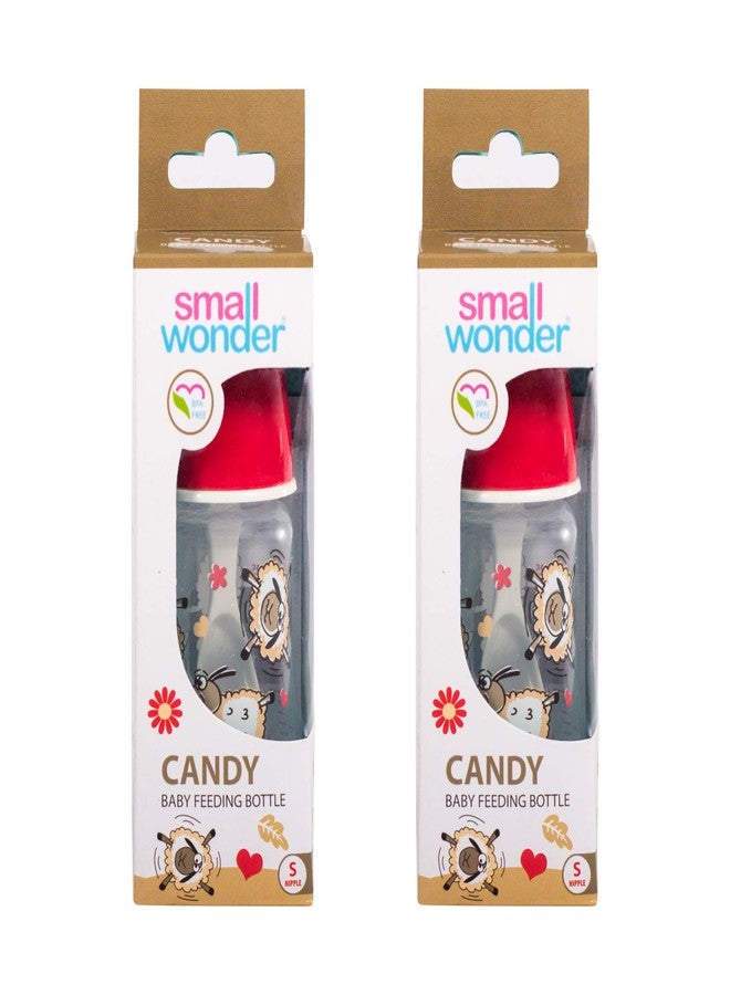 Small Wonder Baby Feeding Bottle Candy (Red, 125ML - Pack of 2) - Image 3