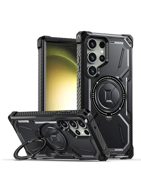 Samsung Galaxy S23 Ultra/S23 Plus/S23 MagSafe Double Layer Double Layer Invisible Magnetic Armor Case with High Quality Podium Features Strong, tough, shockproof protective case with loops