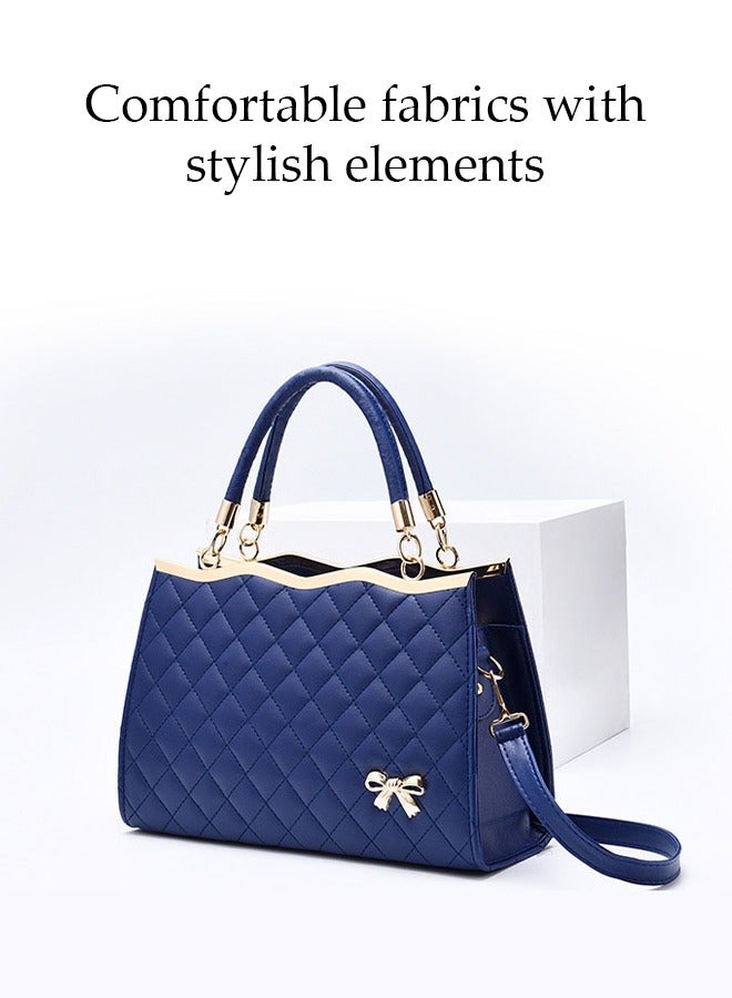 Leather Women Shoulder Bag, Women's Handbag Elegant Patent Leather Bag, Waterproof Handbag Women Large Capacity Bag for Women/Ladies Office Travel Daily Bag  - Image 4