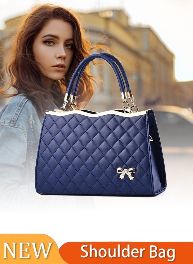 Leather Women Shoulder Bag, Women's Handbag Elegant Patent Leather Bag, Waterproof Handbag Women Large Capacity Bag for Women/Ladies Office Travel Daily Bag  - Image 1