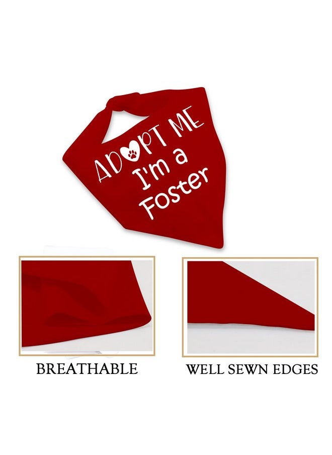 JXGZSO JXGZSO 1 Piece Adopt Me I'm a Foster Dog Bandana Adopted Dog Bandana Baby Dog Announcement Dog Bandana (I'm a Foster D)  - Image 4