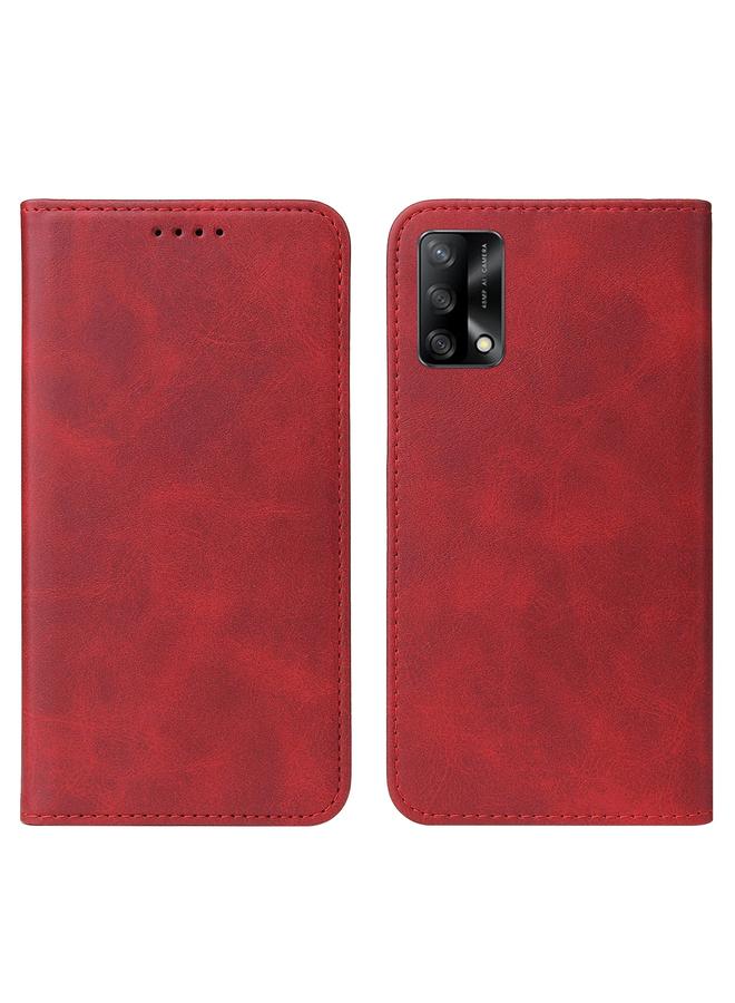 اس-توب جراب هاتف OPPO A74 4G بإغلاق مغناطيسي من الجلد - Image 2