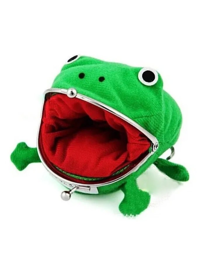 AVACraft Kids Coin Purse,Frog Wallet, Anime Cartoon Wallet, Manga Flannel Wallet,Anime Frog 10x9x5cm - Image 1