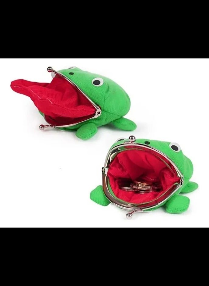 AVACraft Kids Coin Purse,Frog Wallet, Anime Cartoon Wallet, Manga Flannel Wallet,Anime Frog 10x9x5cm - Image 2
