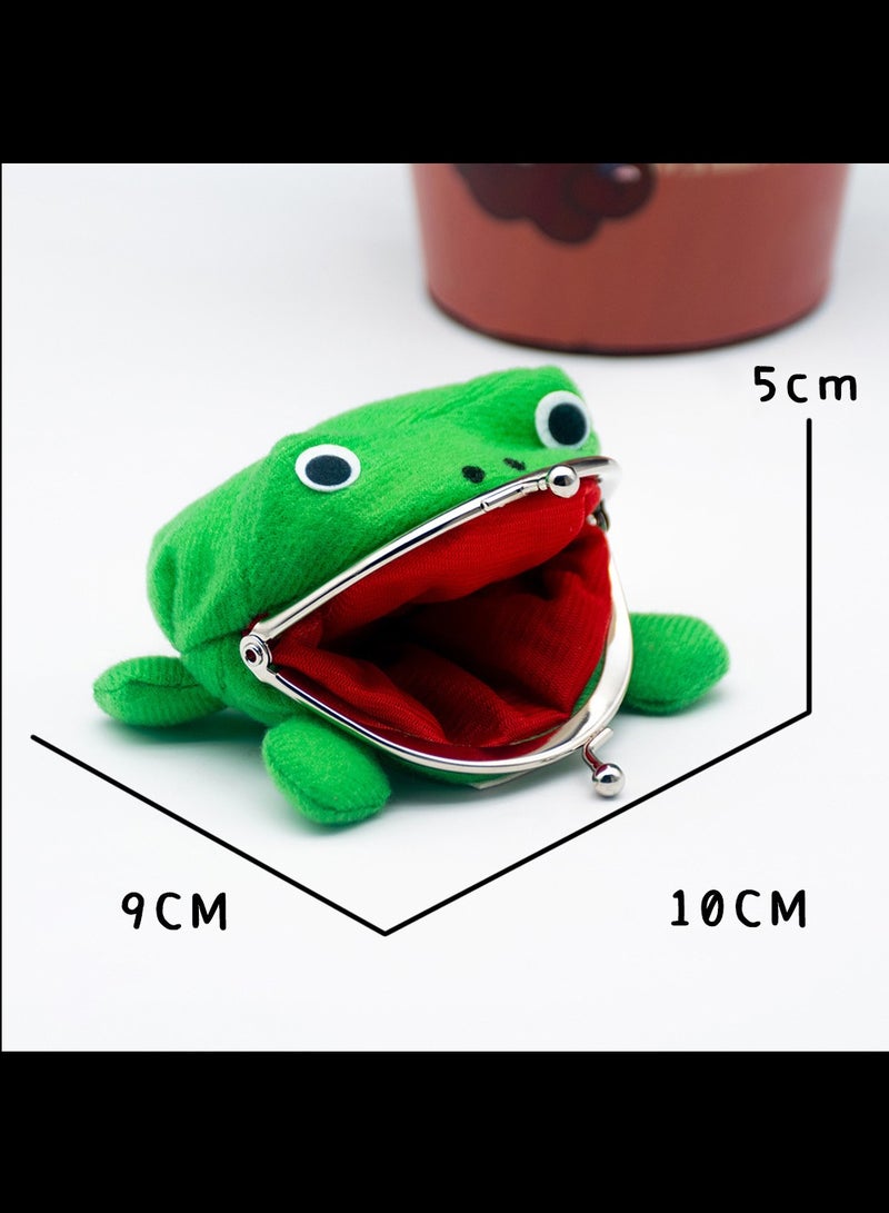 AVACraft Kids Coin Purse,Frog Wallet, Anime Cartoon Wallet, Manga Flannel Wallet,Anime Frog 10x9x5cm - Image 4