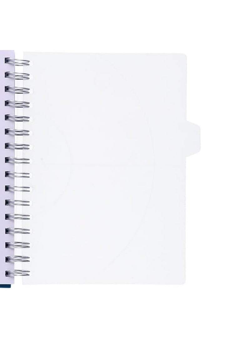 HQ - A4 Size Three Subject Spiral Notebook 200 Pages Orange - Image 1