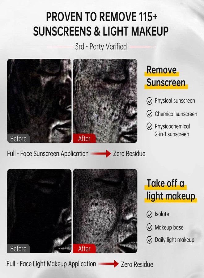 VGO Facial Cleanser, Daily Face Wash for Deep Pore Cleanser and Makeup Remover for Sensitive Oily Skin, Double Tube Design with Hyaluronic Acid, 3.52 Oz - Image 5