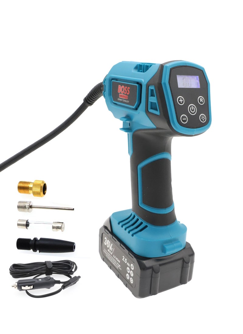 BOSS LIFE STYLE BOSS LIFE STYLE Cordless Air Compressor - Wireless Inflation for Car Tires, Sports Equipment, Airbeds, Sofas, and More  - Image 3