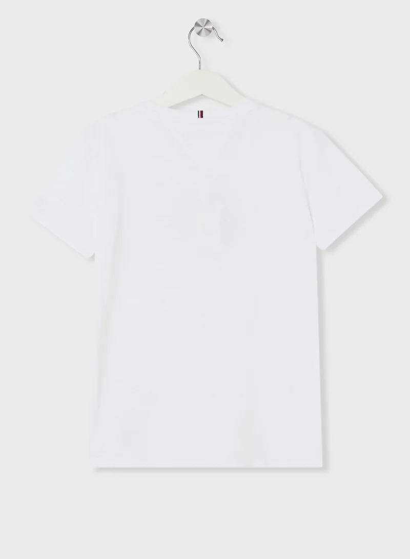 TOMMY HILFIGER MONOTYPE FLOCK REG TEE SS