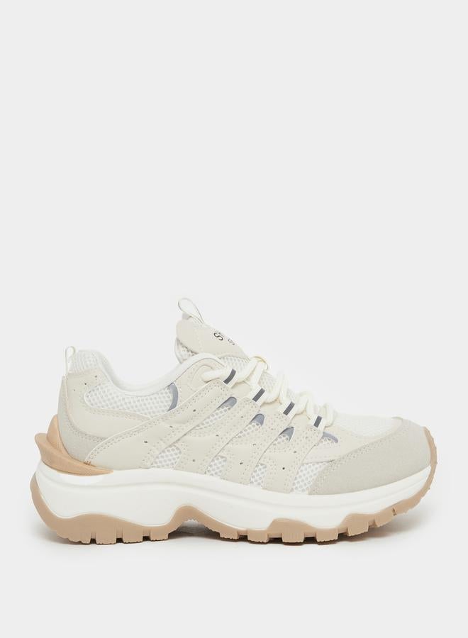 Styli Chunky Sole Lace Up Sneakers  - Image 1