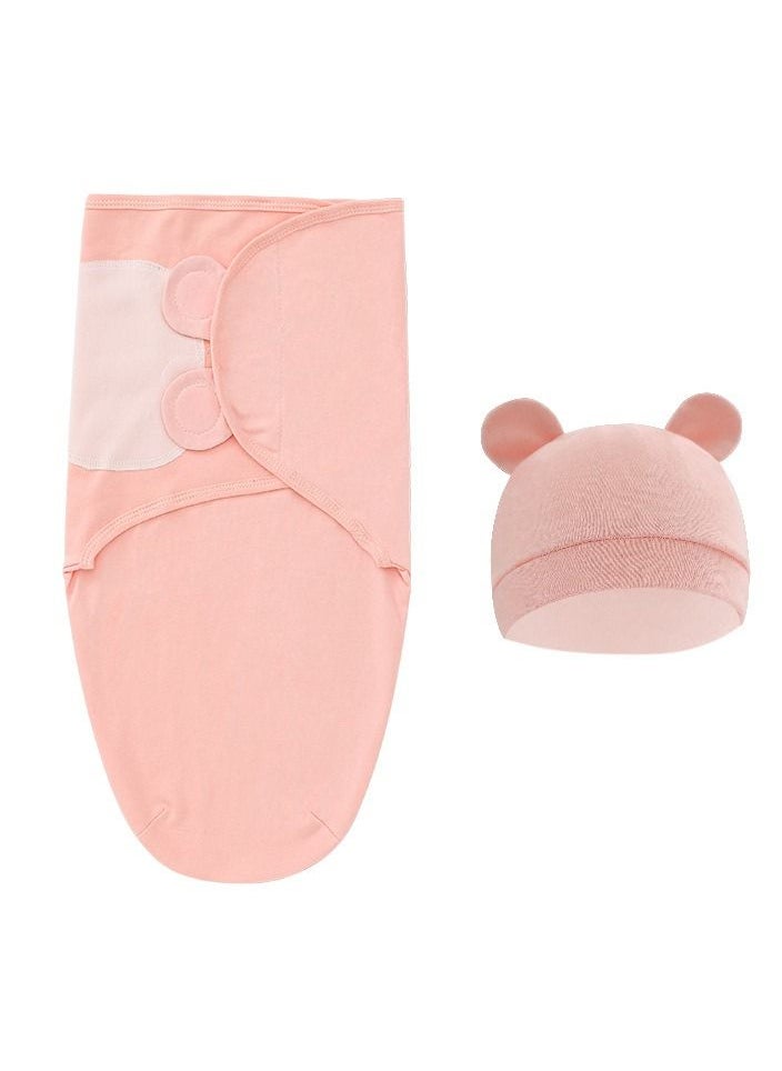 MissTiara 3 Pcs Baby Swaddle Wrap for Newborn Sleep Sack 100% Cotton Muslin Adjustable Sleepsack Sleep Bag with Beanie Baby hats  - Image 2