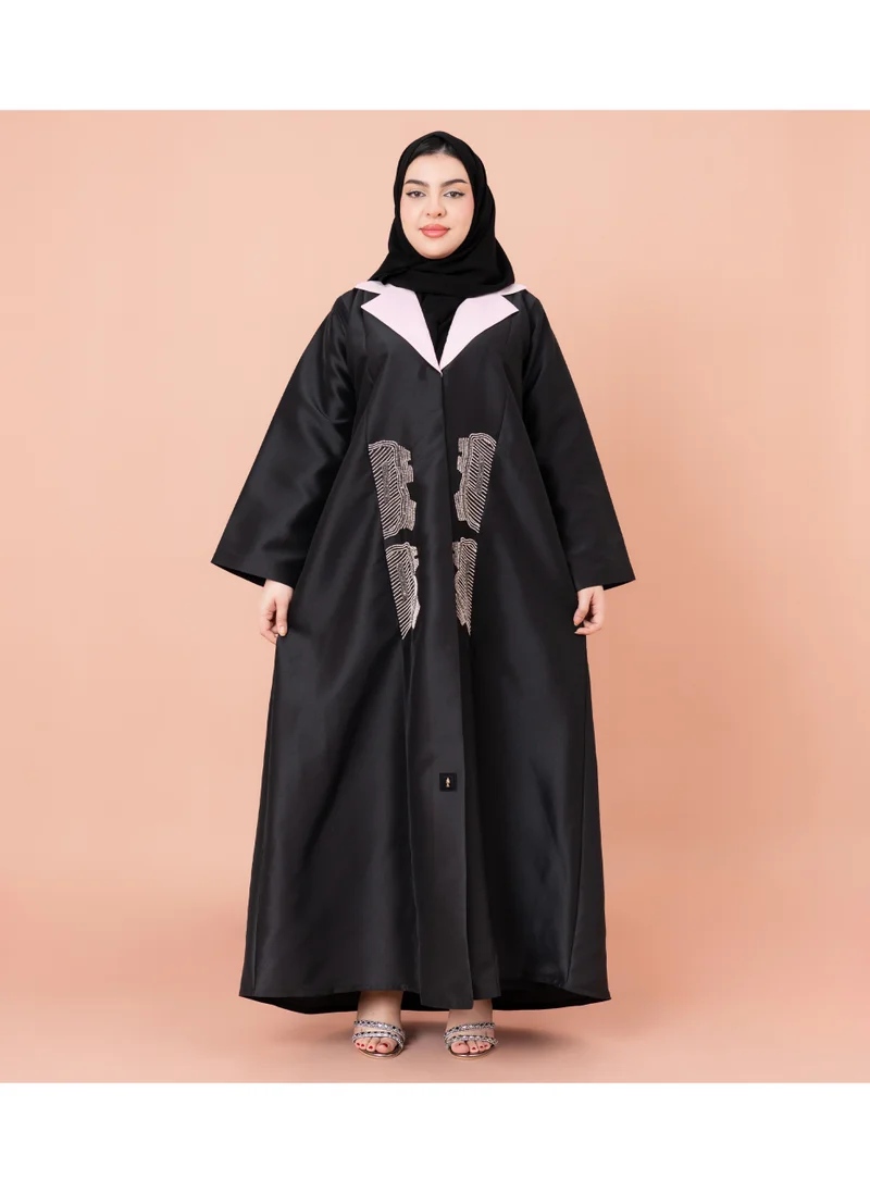 اكسا عباية تصميم رسمي بليزر مع تطريز