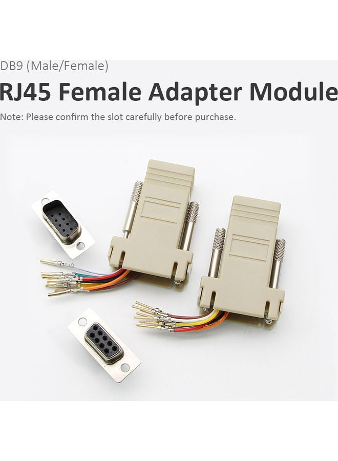 NIBEMINENT RH45 Female To DB 9Pin Connector White/Red/Blue  - Image 2