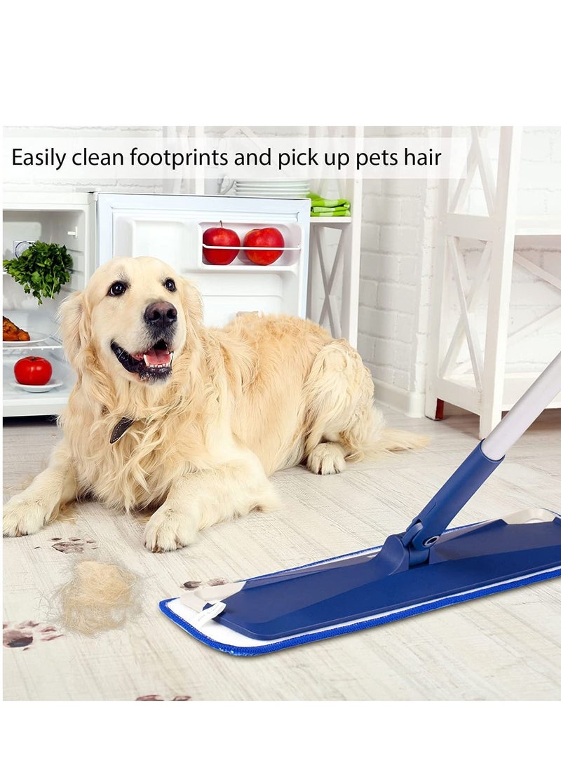 SYOSI Mop Replacement Pads, Microfiber Cleaning Pad Compatible with Bona, Reusable, Washable with Family of Mops-3 Pack for Wet/Dry Flat Heads - Image 2