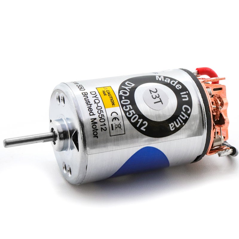 550 Brushed Motor 23T Stainless Steel Shell Waterproof Brushed Motor - Large Torque Waterproof Stainless Steel Shell Motor for Heavy-Duty Applications - Image 1