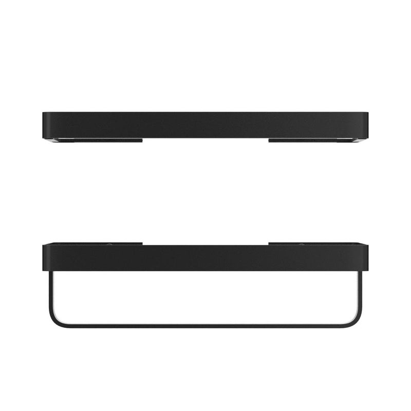 VOLPONE Bathroom Shelves Wall Mounted Glass Shelf for Floating Shelf Tempered Glass Shelves 2 Tier Bathroom Wall Organizer(Black) - Image 4