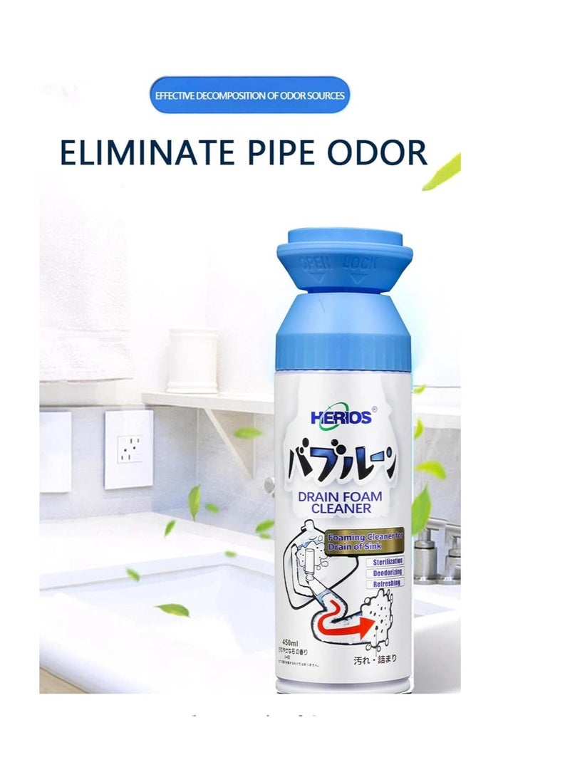 Hiro.Lab Hirose Foaming Drain Cleaner, Powerful Foaming Sink and Drain Cleaner, Liquid Hair Drain Unclog Remover, Foaming Drain Cleaner for Kitchen Drains, Sinks and Tubs (1 Pack) - Image 5