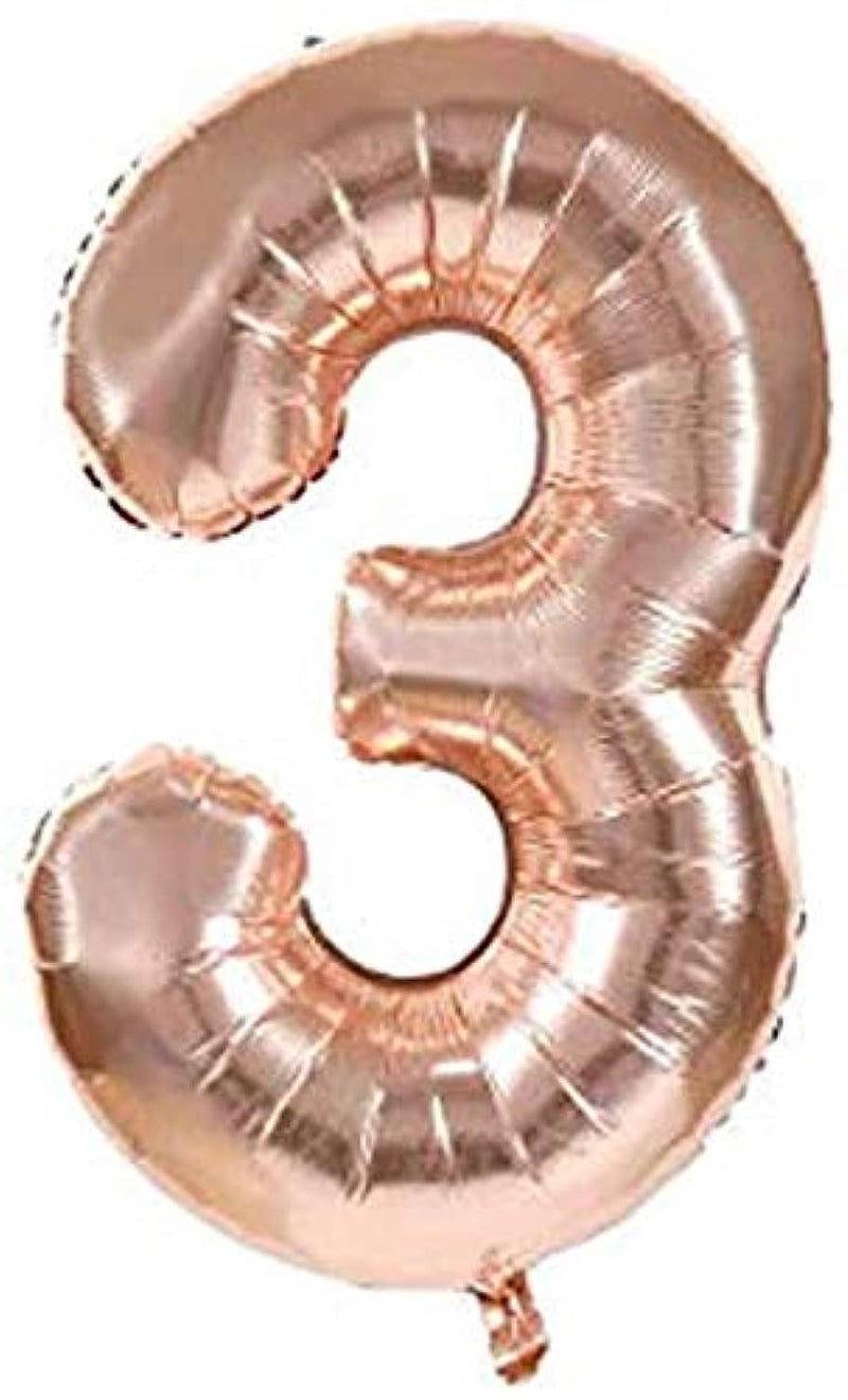 مانجو وقت الحفلة 40 بوصة عدد جامبو بالونات احباط الذهب الوردي عدد كبير بالونات الحروف العملاقة لطفل حفلة عيد ميلاد الزفاف دش الزفاف الخطوبة تصوير الذكرى السنوية إلخ 3 - Image 1