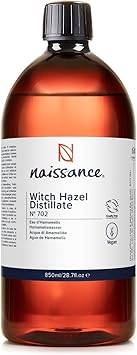 Naissance Distilled Witch Hazel No 702 850 ml NonAlcoholic Pure Natural Cleansing Toning for Aromatherapy Skincare and DIY Beauty - Image 1