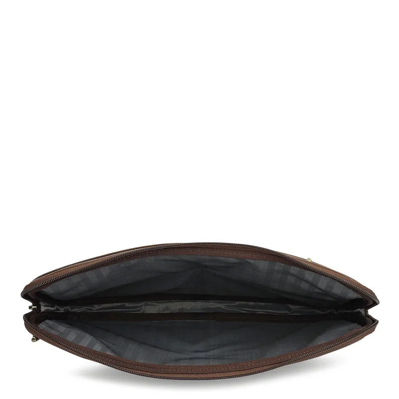 Da Milano  Wax Leather Laptop Sleeve - Mocha  | Best Price UAE