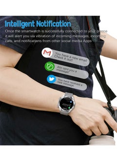 RollsTimi  Men's Bluetooth Smartwatch, 1.52 Inch Full Screen Touch, Sleep Heart Rate Monitoring And Sports Waterproof, Support Multiple Sports Modes And Multiple Language Settings, I118 Silver  - Image 4