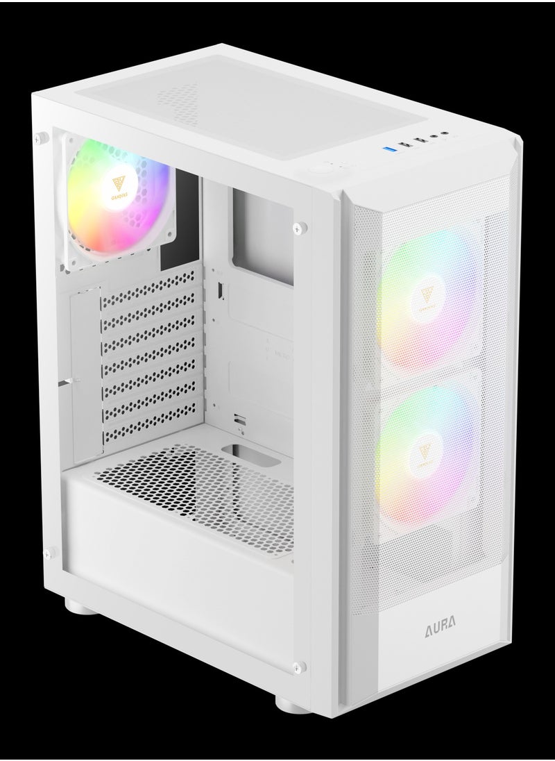 GAMDIAS AURA GC6 WH ARGB FINE MESH ARGB MID-TOWER CASE  - Image 5