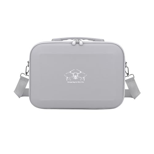 GetZget Nylon Carrying Case Bag For Dji Mini 4 Pro & Accessories - Compact Travel Protection Case (Grey) - Image 1