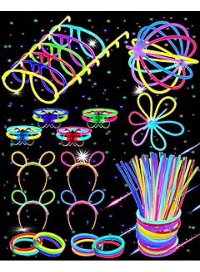 Light Stick Set Of 100 Pieces 20 CM - Multi Color