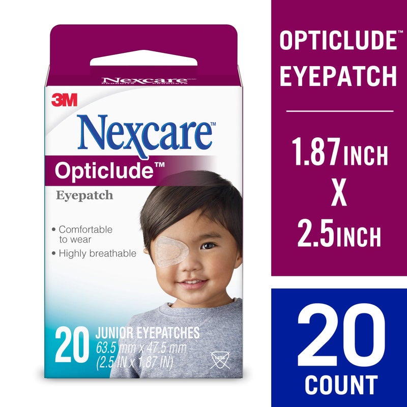 Nexcare Nexcare Opticlude Orthoptic Eye Patch 1537, Junior, 2.44 in x 1.81 in, 20 Patches  - Image 2