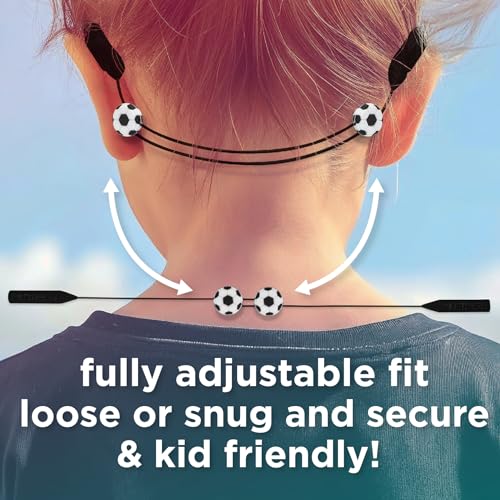 Pilotfish Basics Glasses Strap, No Tail Eyeglass Holder Adjustable Kids Glasses Strap, Anti Slip Sports Glasses Holder Ultra Comfort Sunglasses Eyeglasses Strap for Boys and Girls (Heart, 12 Inch) - Image 3