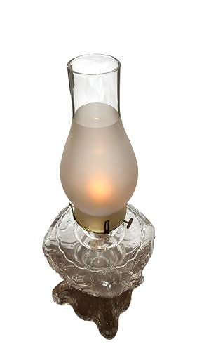 B&P Lamp مدخنة مصباح B&P® زجاجية بحجم 2 5/8 بوصة × 8 1/2 بوصة مع تصميم مزخرف 3/4 للمصابيح العتيقة والكلاسيكية - Image 5