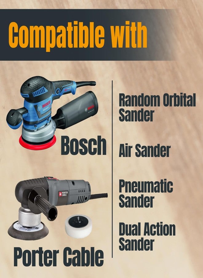 باورتيك أقراص صنفرة POWERTEC 40 Grit، عبوة من 25 قرصًا، مقاس 6 بوصات - خطافية وحلقة، وسادات صنفرة مدارية من أكسيد الألومنيوم بستة فتحات، ورق صنفرة دائري للأعمال الخشبية والطلاء، للصنفرة المدارية العشوائية والهوائية والهوائية وDA (45204) - Image 3