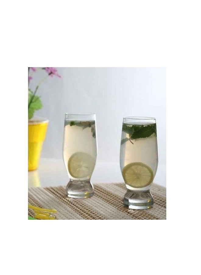Pasabache Pasabahce Large Juice Cups Set of 6 - Aquatic- 370 ml -Clear Color - Image 1