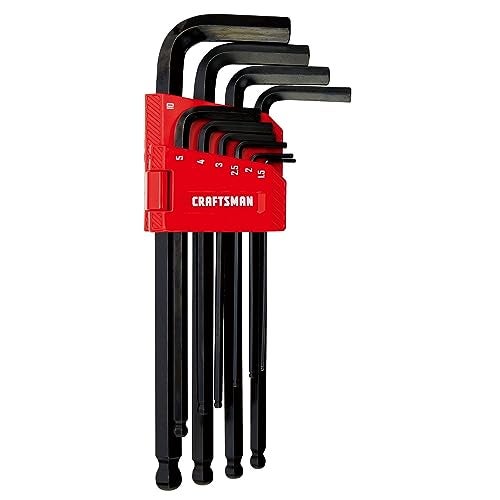 CRAFTSMAN Hex Key Allen Wrench Set with Ball-End, MM, 10 Piece (CMHT26029) - Image 1